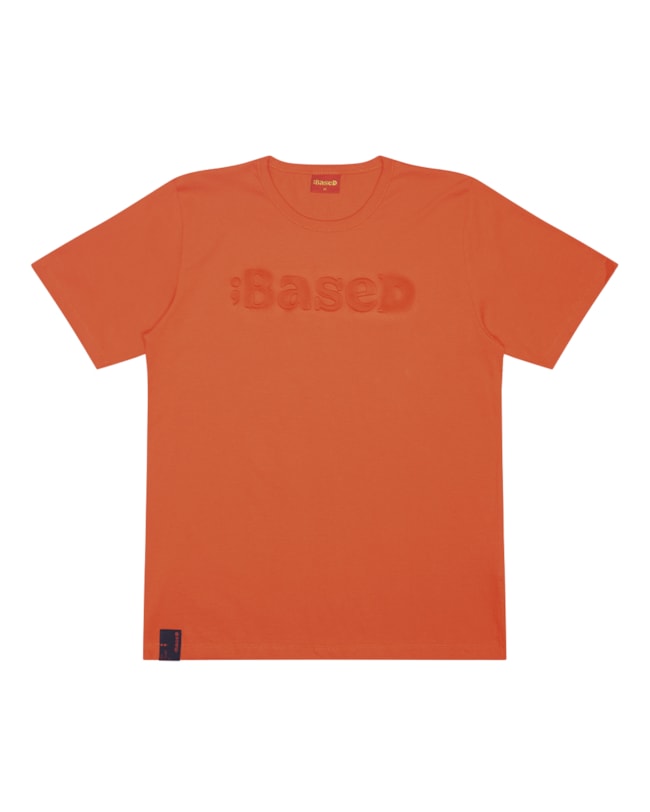 Camiseta Meia Malha com Estampa em Relevo Based-1582c8a5-3a72-4c8e-83d3-0419a01ef9cf