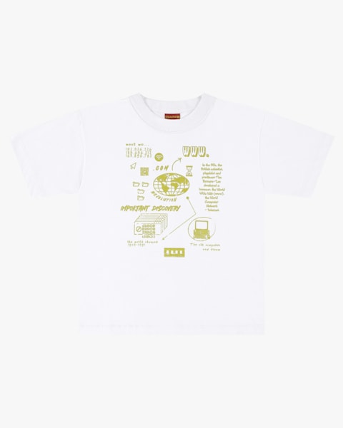 Camiseta Oversize Juvenil em Meia Malha com Estampa - BaseD - Branco