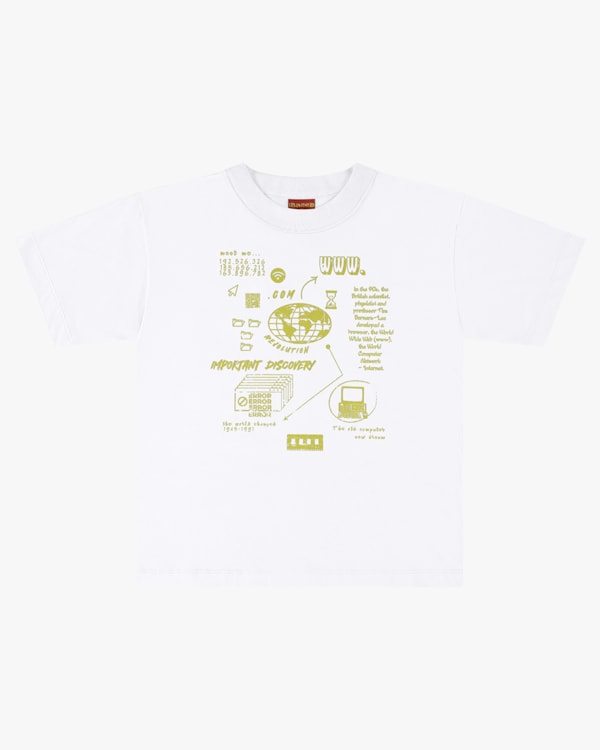 Camiseta Oversize Juvenil em Meia Malha com Estampa - BaseD - Branco