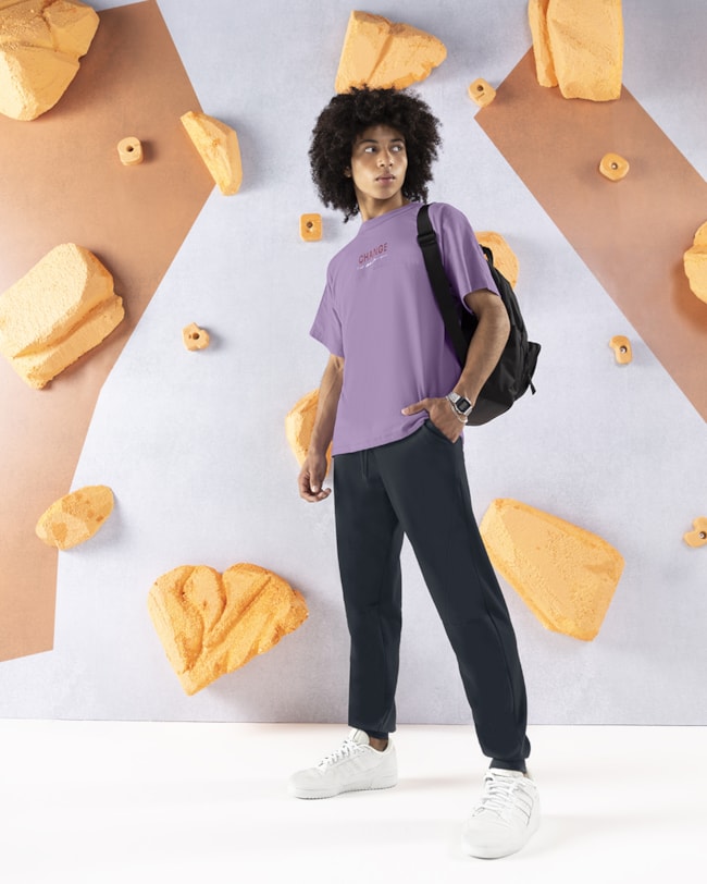 Camiseta Oversize Juvenil Masculina com Recorte e Estampa - BaseD - Sinfonia-f0930f22-142f-4a18-97e8-930ed6f75399