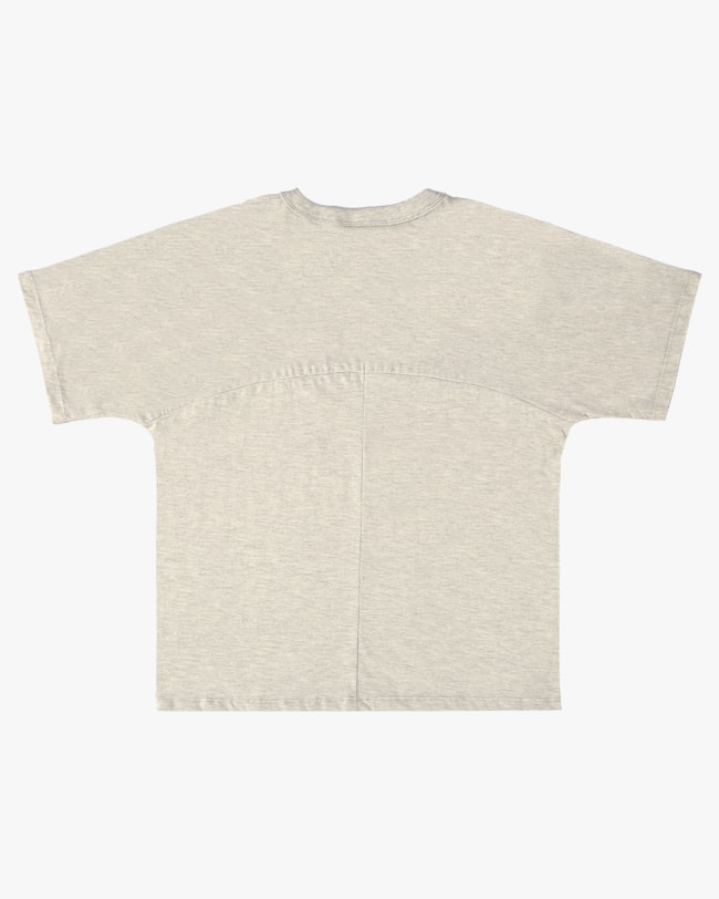 Camiseta Oversized Juvenil Masculina com Recorte e Estampa - BaseD - Mescla-d0784ce4-3151-4fa0-8f8c-64ba33dd1bb7