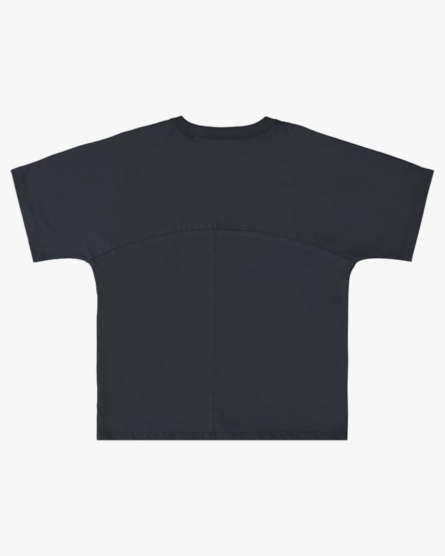 Camiseta Oversized Juvenil Masculina com Recorte e Estampa - BaseD - Preto-20c9ffce-c9e1-4dd6-8513-a5aa3734e377