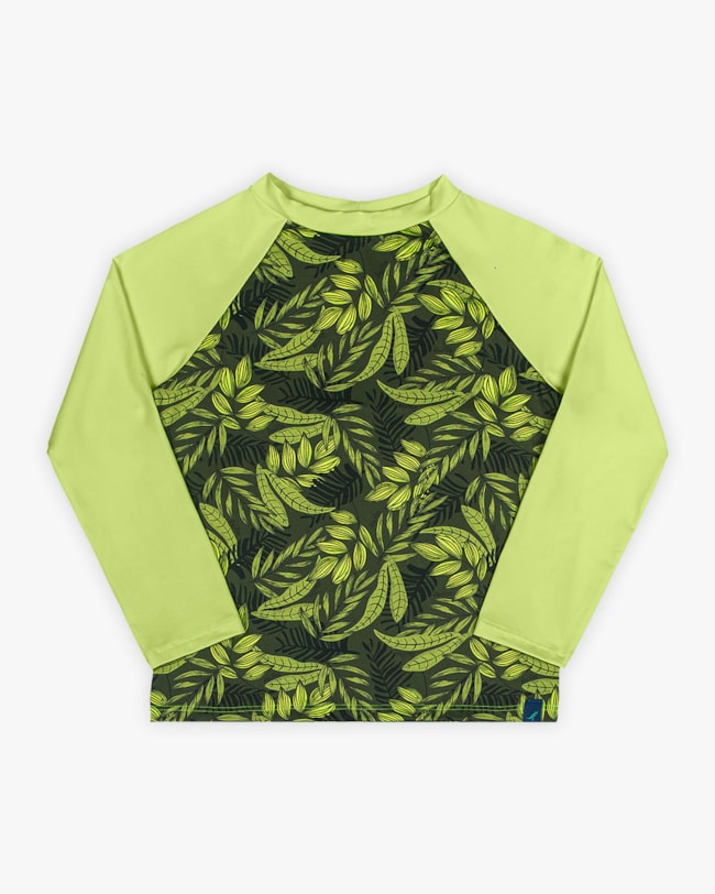 Camiseta Praia Infantil Menino Estampada com Proteção UV - ReiRex -Verde-e3722d69-145f-4108-b272-e35ffb20ac99