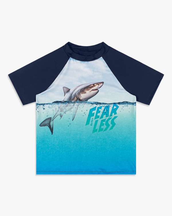 Camiseta Praia Infantil Menino Manga Curta com Estampa - ReiRex - Oxford