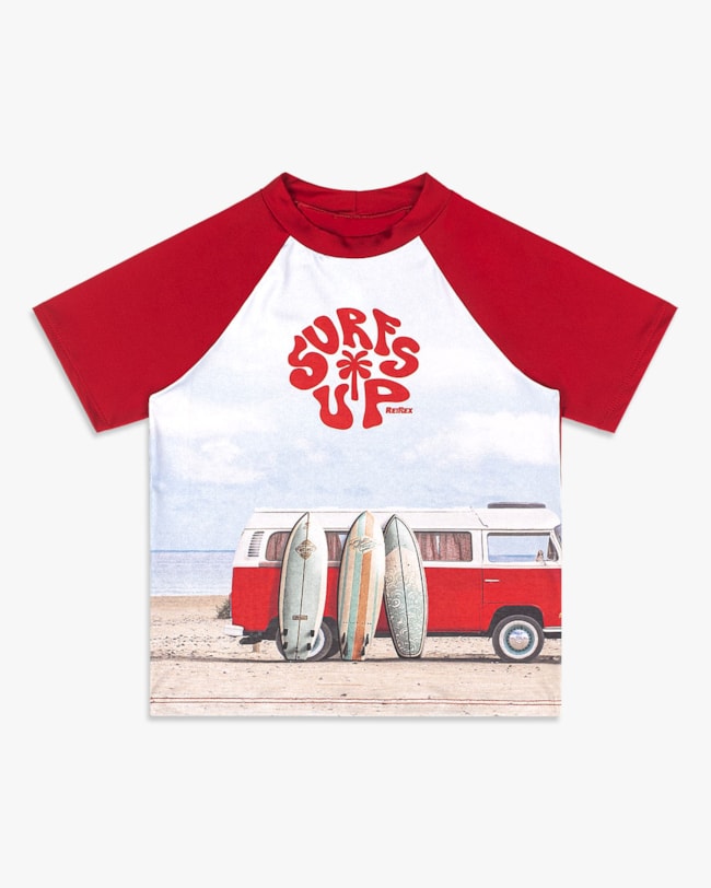 Camiseta Praia Infantil Menino Manga Curta com Estampa - ReiRex - Rouge-a5c1e473-d42b-465d-bdd4-96bb7f047219