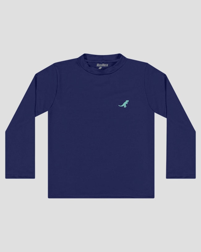 Camiseta Praia Infantil Menino Proteção UV 50+ ReiRex Azul-2674ad16-c04d-4988-8c8b-5e3f55c7e013
