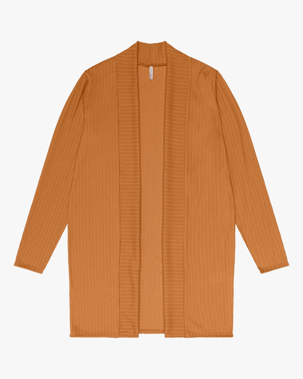 Cardigan Alongado em Tricô Cereja Rosa Babalu