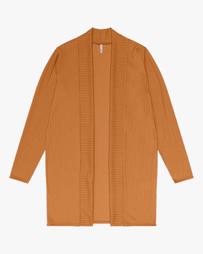 Cardigan Alongado em Malha Cotelê Cereja Rosa Amarelo-75f748b3-2cc2-4160-ba10-cb90bb839be0