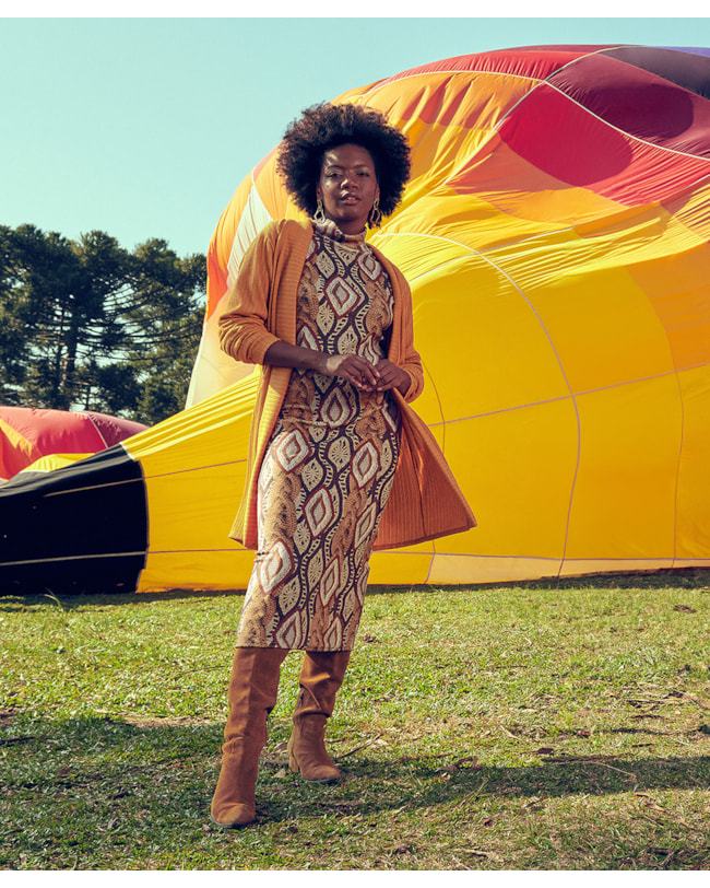 Cardigan Alongado em Malha Cotelê Cereja Rosa Amarelo-45791e8e-f3f2-416a-bdb5-36217e478d31