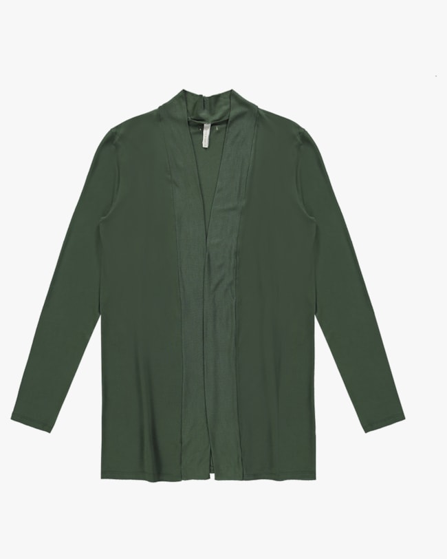 Cardigan Alongado em Malha Tricot e Viscose - Cereja Rosa - Basílico P-e459ea28-0d7c-4c1e-a194-3c9d7351d28d