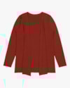 Cardigan Básico em Malha Canelada Cereja Rosa Ferrugem-b3f99f8e-0336-4fe1-abf3-2c0421594acc