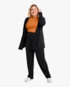 Cardigan Básico Plus Size em Canelado Cereja Rosa Preto-04560ac1-d74b-47fd-a38b-a3beefd2d497