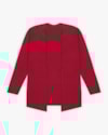 Cardigan Básico Plus Size em Ribana Canelada - Cereja Rosa - Cherry Red-4a3fabed-4cae-479b-b840-49a0d3d12d9d