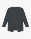 Cardigan Básico Plus Size em Ribana Canelada - Cereja Rosa - Dark Mescla-a375746a-539d-4e3c-b000-4142e6dbc406