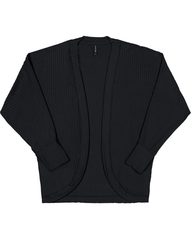 Cardigan Canelado Feminino Cereja Rosa Alongado-d6628ae4-c8a3-4f63-9d96-a08de5f127da