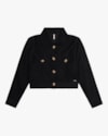 Casaco Feminino em Tecido Veludo Cereja Rosa Preto-f396dd17-7ee1-40d5-bab9-c3b118d035ba