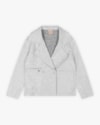 Casaco Feminino Lã Batida com Bolso - Cereja Rosa - Mescla Gelo-G-973dde38-169e-4c5c-9f65-944bce434276