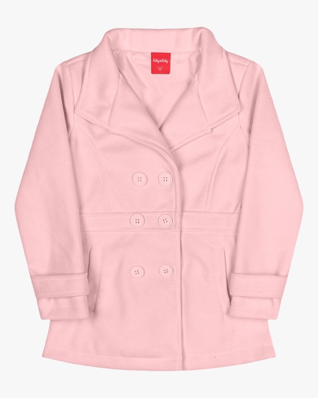 Casaco Lã Batida Infantil Menina Kely Kety - Rosa-d6840341-c7ad-443c-83f7-93e4195381c3