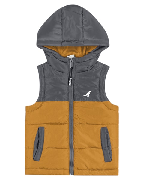 Colete Puffer Menino ReiRex Forrado- DARK MESCLA