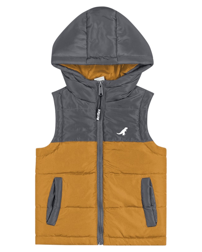Colete Puffer Menino ReiRex Forrado- DARK MESCLA-107b82f1-b107-4e63-b11c-ea1365d42df5