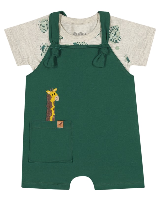 Conjunto Bebê Camiseta  e Jardinheira Menino ReiRex-6280811e-9f0b-4611-ab5e-fef1815e6b03