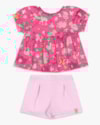 Conjunto Bebê Menina Blusa Bata e Shorts - Kely Kety - Blossom-5faf28a9-0e4f-418c-ab76-0b0f659ea28f