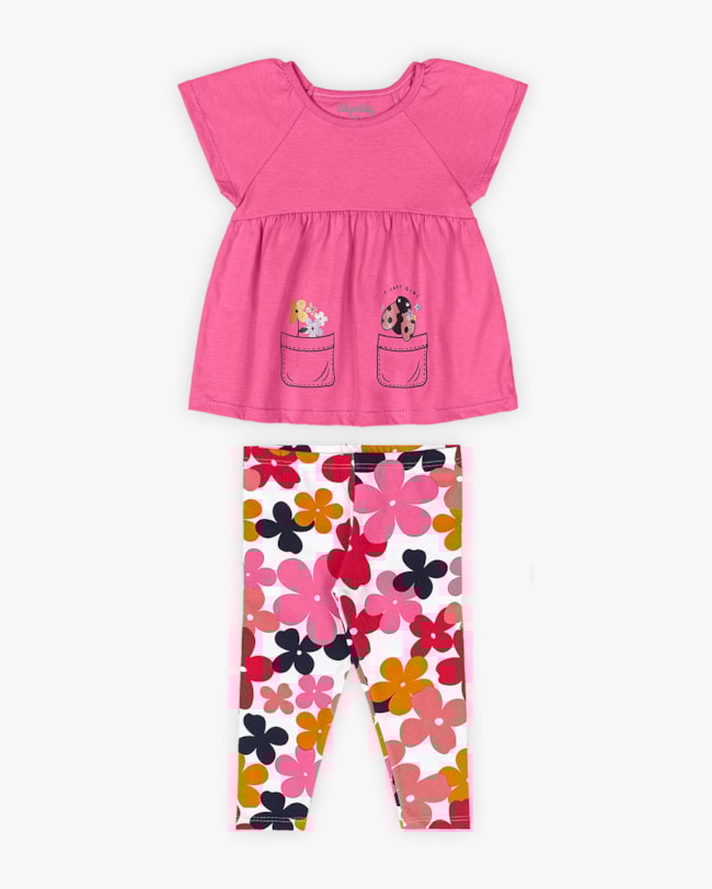 Conjunto Bebê Menina Blusa e Legging Estampada - Kely Kety - Blossom-f0b6ee54-d3c2-4563-9d93-a1da23c36970