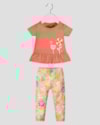 Conjunto Bebê Menina Blusa e Legging Estampada - Kely Kety - Mango-642cba21-fb16-4e43-90a5-68f0b214b2aa