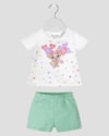 Conjunto Bebê Menina Blusa e Shorts Kely Kety Branco-33402285-fcb2-4e24-8a8a-e276a807cd75