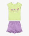 Conjunto Bebê Menina Blusa e Shorts - Kely Kety - Matcha-4b42fd59-8a44-471c-b4cc-52c49bb6cea1