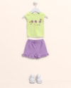 Conjunto Bebê Menina Blusa e Shorts - Kely Kety - Matcha-4aead959-b7aa-4907-8fa2-e243eb5374f3