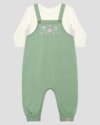 Conjunto Bebê Menina Blusa Manga Longa e Jardineira - Kely Kety - Verde-60ae7960-cb7e-4770-a940-4381c863eb93