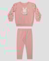 Conjunto Bebê Menina Blusão e Calça Coelhinho - Kely Kety - Rosa-86bd4ef0-28f7-443d-9ad7-6887e3fbe769