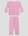 Conjunto Bebê Menina Blusão e Calça em Moletom Persa - Kely Kety - Rosa-d9a1fbd7-74cc-4a32-9284-e1677efbffae