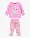 Conjunto Bebê Menina Blusão e Legging Estampa Coelhinho - Kely Kety - Rosa-d6c207fd-f189-4965-95e8-c2517627a108
