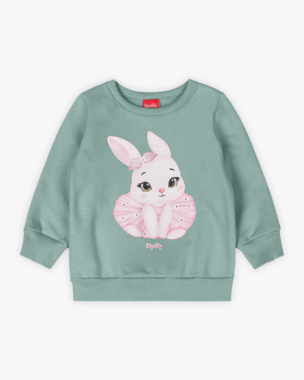 Conjunto Bebê Menina Blusão e Legging Estampa Coelinho - Kely Kety - Verde