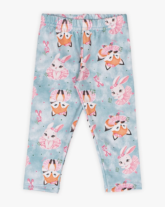 Conjunto Bebê Menina Blusão e Legging Estampa Coelinho - Kely Kety - Verde-e11854bd-592f-4704-a0db-2268a5725973