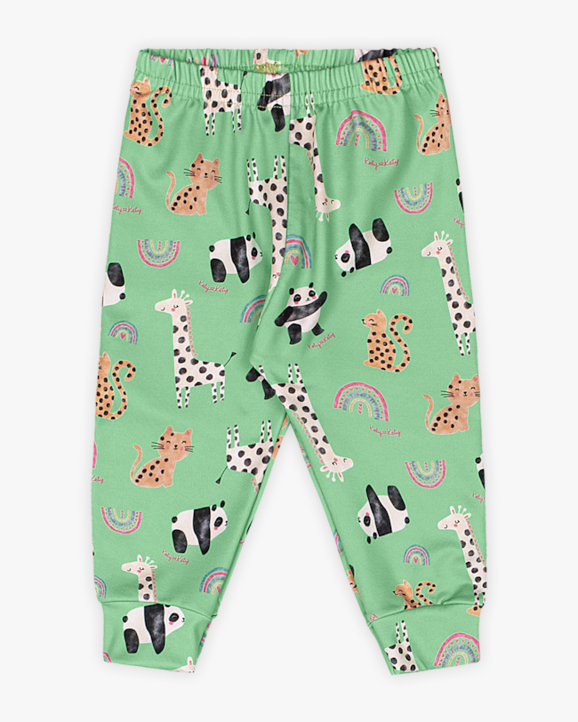 Conjunto Bebê Menina Body e Calça Estampada - Kely Kety - Branco-d041225d-7551-4648-accf-ccfe486c572a