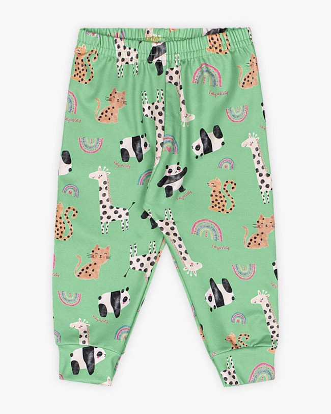 Conjunto Bebê Menina Body e Calça Estampada - Kely Kety - Branco-a0ac49b3-ce1e-459a-856a-b3cd0486314c