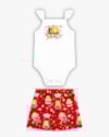 Conjunto Bebê Menina Body e Saia Estampa Abelhinha - Kely Kety - Branco-44e17656-8a84-4075-aae9-ef110ab6d4b5