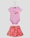 Conjunto Bebê Menina Body e Saia Estampa Kely Kety Rosa-108ccb6c-8c8c-4be5-b5ad-ee95d22dad23