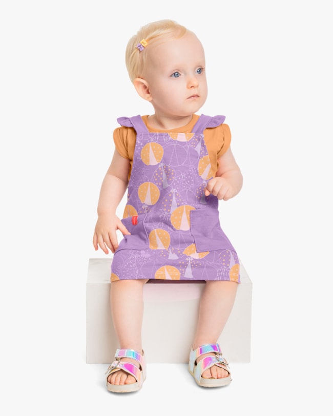 Conjunto Bebê Menina Body e Salopete Kely Kety Bergamota-0165a327-f45f-4358-8e2c-ac64e09b8984