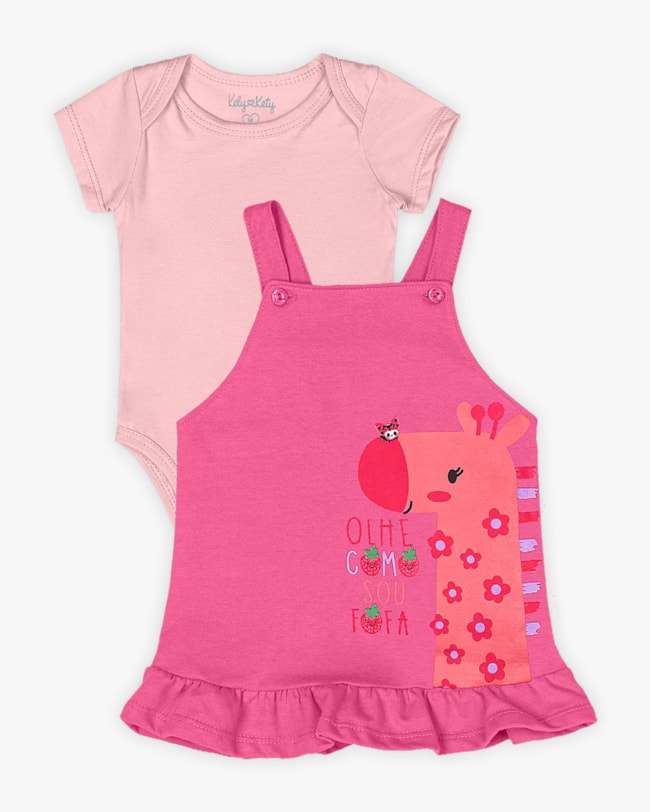 Conjunto Bebê Menina Body e Vestido - Kely Kety - Sugar-020b0359-ba37-407e-9f49-4779a365a6df