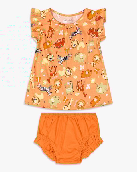 Conjunto Bebê Menina com Blusa e Calcinha - Kely Kety - Peach