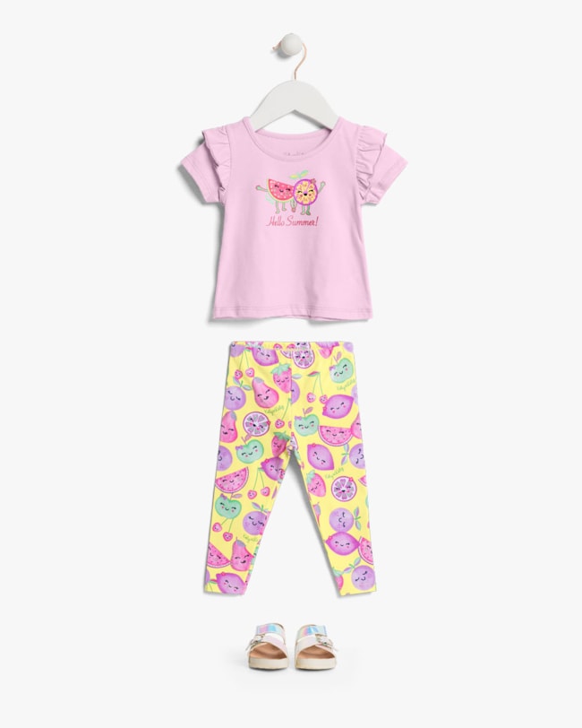 Conjunto Bebê Menina com Blusa e Legging - Kely Kety - Astral-73d23743-ac1d-4b87-8f68-2d9d8eacca1a