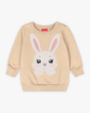 Conjunto Bebê Menina com Blusão Estampa Coelho - Kely Kety - Bege-21f7e191-5901-4481-a1be-e86df08ab094