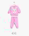 Conjunto Bebê Menina com Blusão Estampa Coelho - Kely Kety - Rosa-5578e258-0193-4b04-838d-5d27183daeed