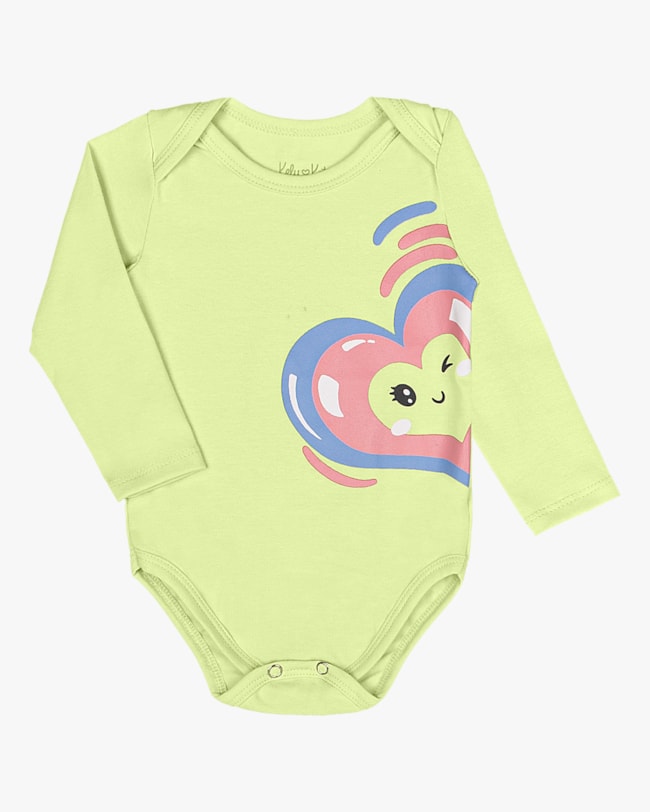 Conjunto Bebê Menina com Body e Calça Kely Kety - Verde-da49216c-0032-465e-9cf4-f0ef79edd3de
