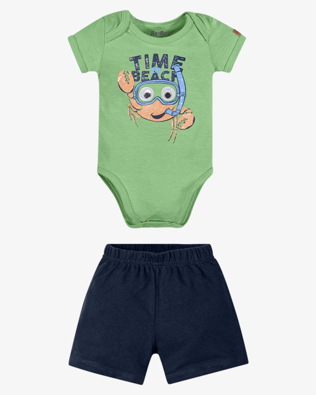 Conjunto Bebê Menino Body com Estampa e Bermuda - ReiRex - Detox-5319a09c-b0d2-4e4d-a128-63f1032c74ff