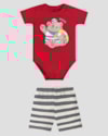 Conjunto Bebê Menino Body e Bermuda Estampado ReiRex Vermelho-ff2ee7b0-d6c1-4b26-b8de-1a552c4170dc